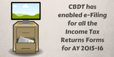CBDT has enabled e-filing
