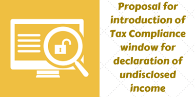 Tax compliance window